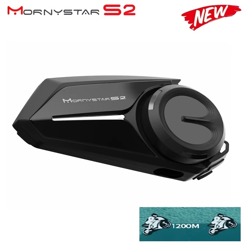 Full Face Motorcycle Helmet With Bluetooth - Mornystar S2 Helmet Headset Motorcycle Intercom