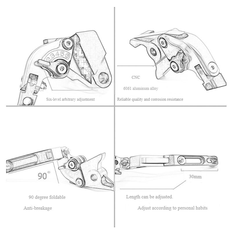 FOR YAMAHA MT-09 MT09 MT mt 09 - Cnc Aluminum Adjustable Brake Clutch Levers review and price