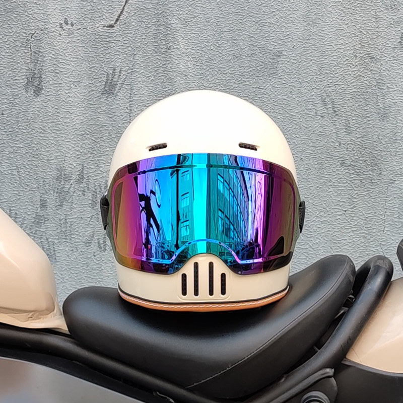 ORZ CE DOT Approved Retro Full - Full Face Motorcycle Helmet With Bluetooth review and price